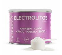 Electrolitos en Polvo 160 g | Sales Minerales con Magnesio, Potasio, Calcio y Sodio + Vitaminas B y C | Hidratación y Función Muscular | Sin Azúcar, Vegano, Sabor Neutro | Drasanvi