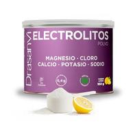 Electrolitos en Polvo Limón 160 g | Sales Minerales con Magnesio, Potasio, Calcio y Sodio + Vitaminas B y C | Hidratación y Función Muscular | Sin Azúcar, Vegano, Sabor Limón | Drasanvi