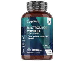 Electrolitos Keto Sin Azúcar 930mg - 180 Comprimidos Veganos - Magnesio, Potasio, Sodio, Calcio y Cloruro que Aportan Sales Minerales para Deporte para 6 Meses, Sin OGM ni Gluten