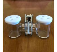 Electrolizador de membrana de intercambio de protones tipo H: dispositivo de electrólisis de agua de doble cámara for uso experimental(Left150ml-right150ml)