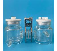 Electrolizador de temperatura constante con baño de agua de doble capa tipo H y membrana intercambiable (opciones de 50 ml a 300 ml)(200ml-200ml)