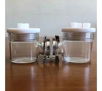 Electrolizador doble electroquímico de membrana de intercambio de protones tipo H sellado for experimentos de electrólisis de agua(200ml-200ml)