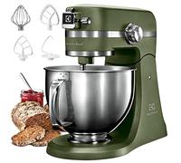 Electrolux Asistente de cocina modelo EKM5550, aparato de cocina con gancho amasador, protección contra salpicaduras, batidor de globos, tapa de fermentación, 1200 W, dos cuencos grandes de 2,9 litros