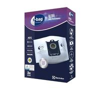 Electrolux E210S s-bag - Bolsas para aspiradora (3 unidades, tamaño XXL, para una alta potencia de aspiración duradera, rendimiento ultra largo, filtración óptima, cierre higiénico, 5 L), color blanco