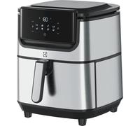Electrolux E6Af1-6St Explore 6 Freidora de aire, 8 programas de cocina preestablecidos para cocina sana, potencia 1800 W, plata negra, 43 x 42,5 x 42,5 cm, 7,3 kg