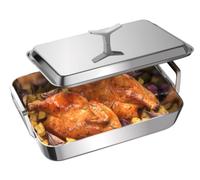 Electrolux E9KLLC1 - Fuente de asado con tapa para horno y placas flex