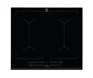 Electrolux EIV644 - Placa de Inducción Serie 600 Flex, 60 cm, 4 Zonas, Biselada, Control Táctil Deslizante, PowerBoost, Función Doble Puente, Temporizador, Pausa, Bloqueo Seguridad, Hob2Hood