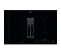 Electrolux KCC83480I Placa de inducción con campana extractora integrada Empotrable | Clase energética 80cm, Bridge, Modelo/Filtrante, Negro