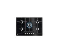 Electrolux Placa de gas KGG75362K Serie 600 Cristal 75 cm 5 quemadores Negro