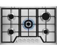 Placa Gas 74,4cm ELECTROLUX KGS7536SX Quemadores SpeedBurner + Zona Wok con 5 quemadores