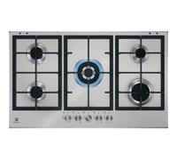 Electrolux KGS9536SX Placa de gas Empotrable | Clase energética A | 3 zonas de inducción, Control táctil, Seguridad infantil