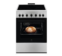 Electrolux LKR620002X Cocina Independiente | Placa de cocción de vitrocerámica, horno eléctrico, negro/inox