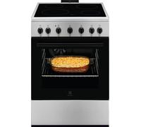 Electrolux LKR620066X Cocina Independiente | Clase energética A | Placa de cocción de vitrocerámica, horno eléctrico, negro/inox