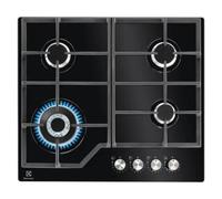 Placa de gas Serie 600 KGG64362K de 4 zonas butano/propano (negra) - ELECTROLUX