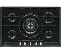 Electrolux PN750RUV Quemador Encimera 75CM 5 Fuegos Negro Hierro Fundido