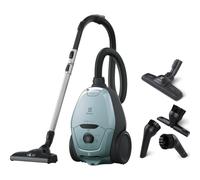 Electrolux Pure D8, Aspirador de Trineo con Bolsa, Ultra silencioso, 57dB, Potencia automática Inteligente, Mango ergonómico, Ligero, 55% de Materiales reciclados, PD82-4MB, Azul Cielo