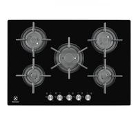 ELECTROLUX PVF750UON Cocina A Gas 5 Fuegos 75CM Cristal Negro
