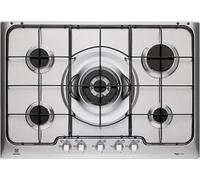ELECTROLUX PX750UV Placa de Cocción Gas 75 cm 5 Fuegos Inox Linea Soft