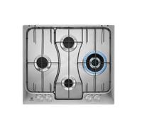 Electrolux RGG6243LOX Placa de cocción Empotrable | Clase energética N/A | 4 fuegos de gas, Parrillas esmaltadas, Estética inox