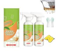 Electrolyzed Ion Kitchen Cleaner Spray, 300ml Multi-Purpose Grime Remover for Oven Stove Range Hood & Household Appliances, Easy Deep Cleaning (2PCS)