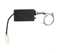 Electromagnética XHQ-PT Válvula Solenoide de parada del motor para generadores, 12V/24V, rango de funcionamiento de -40°C a 150°C, ajustador automático del acelerador (normal cerrado 12V)