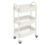 ELECTROMANIA Carro de Cocina Metálico con Ruedas. Carrito Auxiliar Multiuso. 3 Cajones de Almacenamiento. Ideal para Frutas, Verduras, Cocina, Salón, Oficina