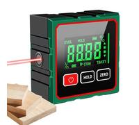 Electronic Angle Finder - Backlit Screen Magnetic Balance Reader, Cordless Charging Gradient Locator, Compact Calibration Measurement Device, Grade Tilt Calculation Equipment | Workshop Carpentry