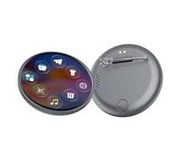 Electronic Anime Badge - 1.85in HD Touchscreen Digital Brooch, Animated GIF Transfer Pin, Custom Photo Display Ornament, Wearable USB Rechargeable Multimedia | Interactive Tech Decor For Backpack Me