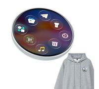 Electronic Anime Badge - 1.85in HD Touchscreen Digital Brooch, Animated GIF Transfer Pin, Custom Photo Display Ornament, Wearable USB Rechargeable Multimedia | Interactive Tech Decor For Backpack Me