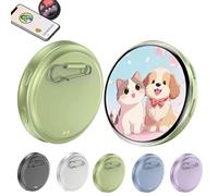 Electronic Badge Digital Display Pin, Pixel Badge Pin Digital, 1.8'' Ips Touch Screen, 500mAh, Badges Button with Videos/Photos Display, for Cosplay Ita Bag Comic Convention (Green)