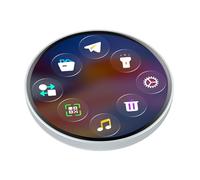 Electronic Badge - Touchscreen Rechargeable Pin for Concerts | ABS Build, 1.85 Inch HD Display, Wireless Connection, Supports JPG PNG GIF Video, Anime Football Music Festive School Events