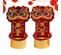 Electronic Candles - 2026 Year Decorative Ornaments, Horse Year Luck Draw Desktop Ambient Lighting, Flameless Home Decor | For Dining Table Living Room Bedroom Porch Balcony Party Events Holiday