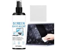 Electronic Cleaner Spray - 50ml Anti Smudge Screen Cleaning Solution | Screen Cleaner Spray with Dust Free Wipe Cloth | Safe Cleaning Set For Television Mobile Phone Electronic Devices Monitors