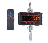 Electronic Crane Scale Digital Hanging Scale Industrial Portable Mini Handheld High Accuracy LED Display Alloy Steel Stainless Steel Hook for Outdoor Weighing Fishing Farm Luggage (1000kg/2000LB)