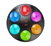 Electronic Memory Game, 22x22x4cm ABS Handheld Toy with Lights and Sounds, 3 Modes Portable Brain Training Game for Kids, Travel, Classroom, Party, Home