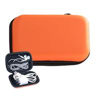 Electronic Organizer, Electronics Accessories Carry Case, EVA Protective Case, Storage Bag, Tech Accessories Pouch for Headphones, Earplugs, and Cables, 10cm x7cm
