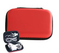 Electronic Organizer, Electronics Accessories Carry Case, EVA Protective Case, Storage Bag, Tech Accessories Pouch for Headphones, Earplugs, and Cables, 10cm x7cm