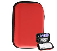 Electronic Organizer - EVA Hard Shell Cable Case with Zipper & PU Leather | Portable Dustproof Travel Case For Work, School & Home