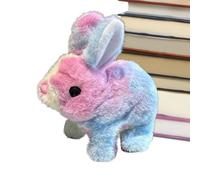 Electronic Plush Bunny, Walking Stuffed Rabbit, 7.09x6.69in Interactive Pet Toy, Realistic Movements, Soft Cuddly Design for Friends, Family, Boys, Girls