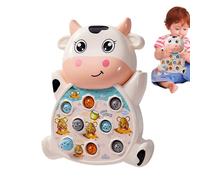 Electronic Push Game, Fast Bubble Toy, Learning Fidget Machine, Cow Shape Popper, Educational Sound Feature Toys for Kids, Toddler, Home, Nursery, Playroom, Classroom, 7.87x10.63x1.77 Inches