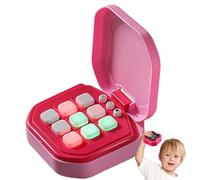 Electronic Puzzle Console Game, Handheld Interactive Puzzle Toy, 4.13x3.86in Brain Training Educational, Portable Brain Teaser for Kids Birthday, Cognitive Development