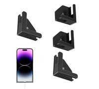 Electronic Screen Bracket - Permanent Hanging Fixture for Hosting | Matte Synthetic Resin Plus Soft Silicone Padding & Swivel Rotation Joint for Smartphones, eReaders, Kitchen and Studio