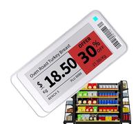 Electronic Shelf Label - Wireless Smart Signage | Magnetic Electric Control Tags for Restaurants Libraries Garages Fridges Holiday Displays and Clothing Stores, Indoor and Outdoor Use, 8.9x4x1.2cm