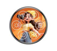 Electrónica,Broche Dinámico Anime | Pin Electrónico Digital con Pantalla de 3,8 cm | Para Fans del Anime, Ropa, Gorra, Mochila