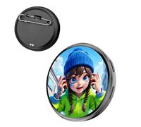 electrónica,Broche dinámico portátil | Broches electrónicos de 1,5 pulgadas para ropa | Para amantes del anime, hombres y mujeres, en sombreros y ropa, riferimento alla descrizione