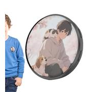 Electrónica con Pin,Wearable Inteligente Recargable - LED con Pantalla Digital,para Coleccionistas, Adolescentes, Fans del Anime, Cosplay, y Eventos