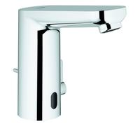 Electrónica de infrarrojos Grohe Eurosmart CE para lavabos, juego de desagüe, funcionamiento con pilas, con mezclador, proyección de 107 mm, 36331001