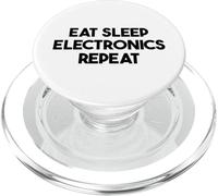 Electrónica Divertida - Comer Dormir Electrónica Repite PopSockets PopGrip para MagSafe