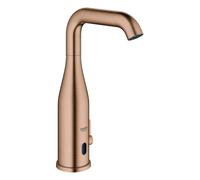 Electrónica infrarroja Grohe Essence E para lavabos, proyección 161mm, funcionamiento con batería 6V, varios programas, con mezclador, 36445DL0, Color: cálido atardecer cepillado