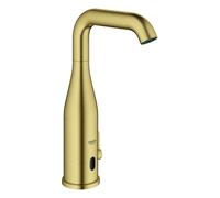Electrónica infrarroja Grohe Essence E para lavabos, proyección 161mm, funcionamiento con batería 6V, varios programas, con mezclador, 36445GN0, Color: fresco amanecer cepillado